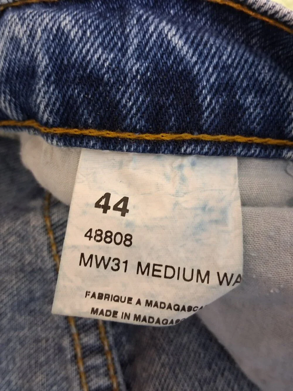 RK Men's Straight Leg Jeans Medium Wash Big & Tall Size 44 X 31